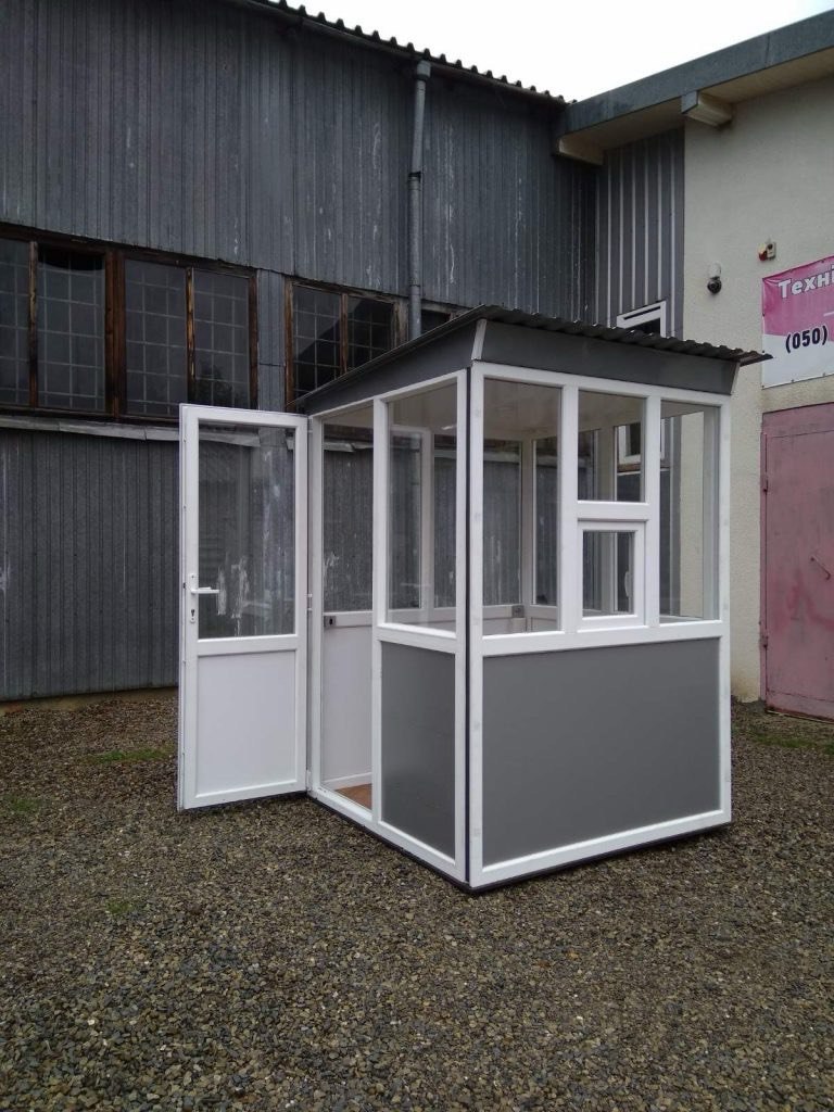 Пост Охорони «Стандарт» з вікном з антивандальним покриттям (сірий)